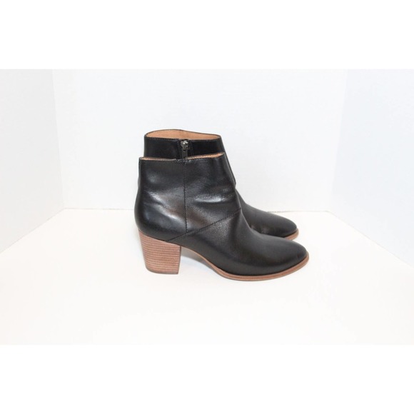 Madewell The Rosie Ankle Boot in Leather Black MA434 Women's Size 10 H14745 - Picture 6 of 10